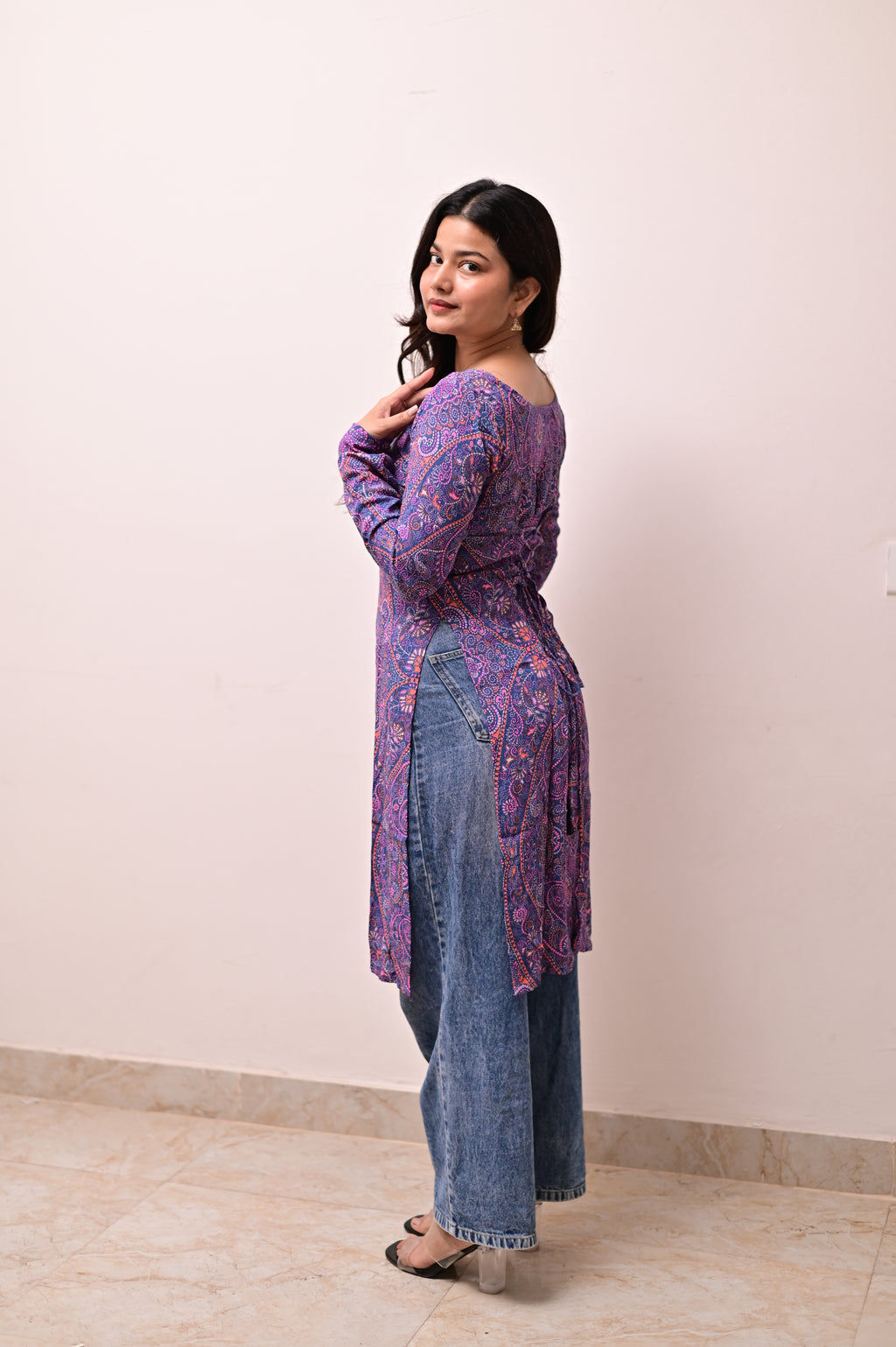 Multicolored Long Kurti With Corset Back in Delhi, India | Lablenoorika
