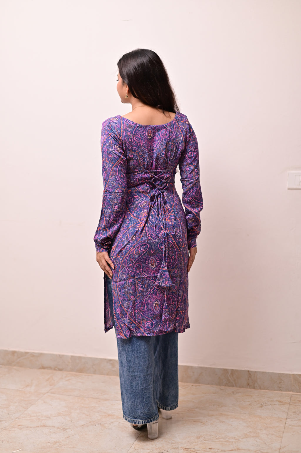 Multicolored Long Kurti With Corset Back in Delhi, India | Lablenoorika