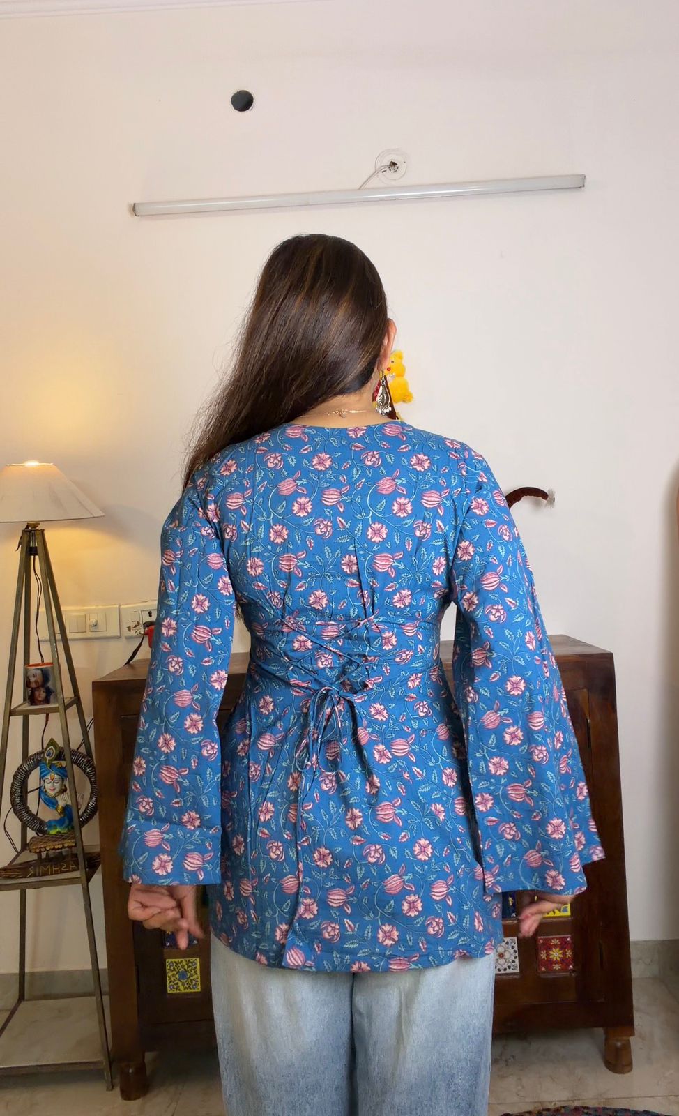 Teel Blue Short Kurti