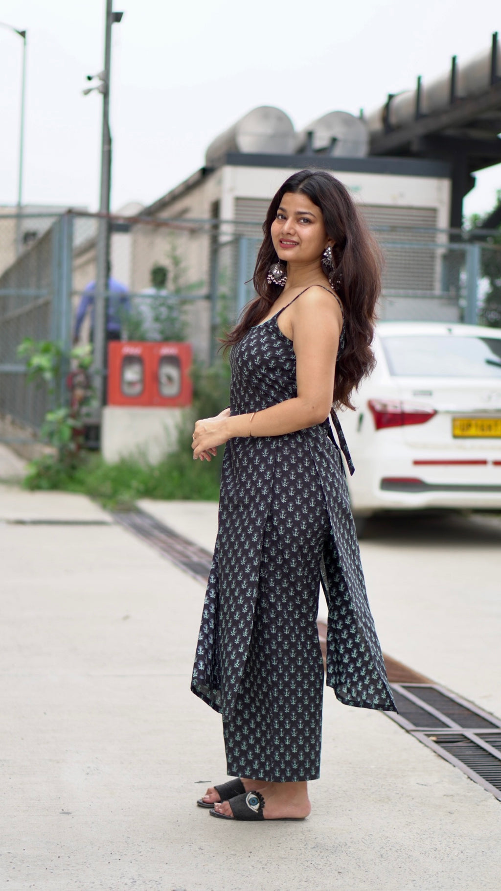 Black Plazo set